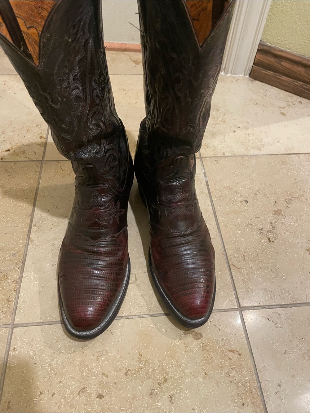 Lucchese Lizard  10D Cowboy Boots